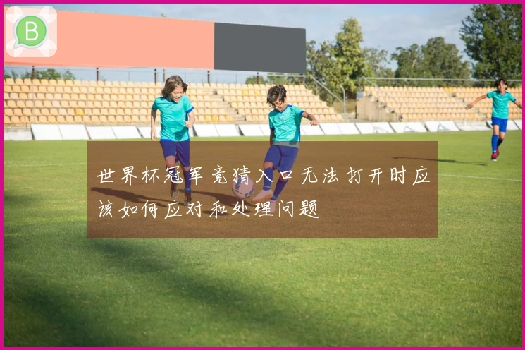 世界杯冠军竞猜入口无法打开时应该如何应对和处理问题