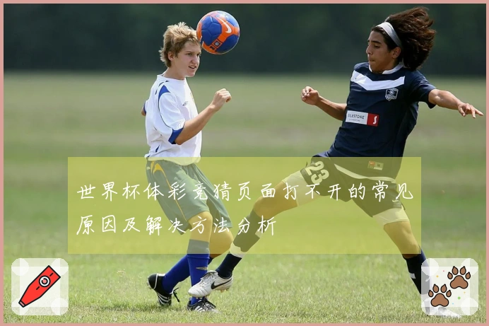 世界杯体彩竞猜页面打不开的常见原因及解决方法分析